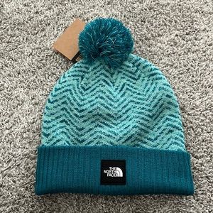 The North Face Girls Chevron Pom Beanie